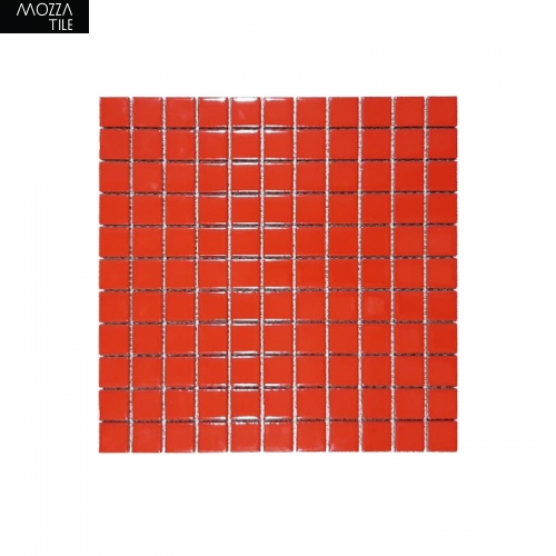 MOZZA TILE MOZZA TILE Mini Square Glossy Red 25x25mm (302x302mm) - 1